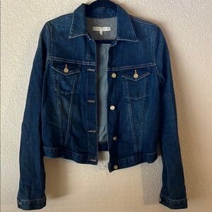 Joie Blue Jean Jacket Classic Cropped Style
